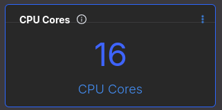 Example Counter tile showing a large number with a unit label